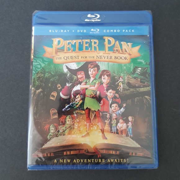 Peter Pan: The Quest for the Never Book Blu-Ray + DVD Combo Pack NEW SEALED - Picture 4 of 10